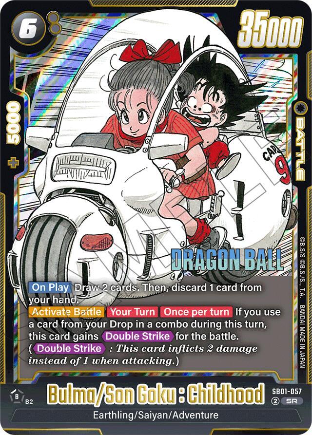 Bulma / Son Goku : Childhood SB01-057 [ Inglese / Giapponese ]