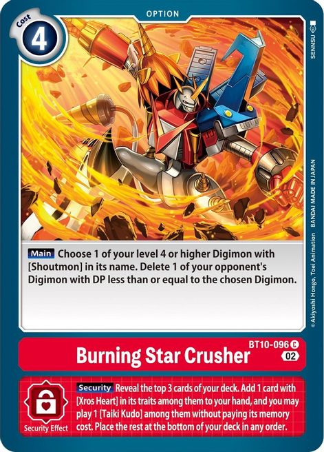 Burning Star Crusher BT10-096 [ Inglese / Giapponese ]