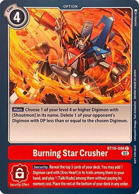 Burning Star Crusher BT10-096 [ Inglese / Giapponese ]