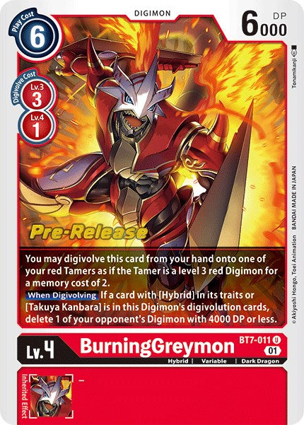 BurningGreymon BT7-011 [ Inglese / Giapponese ]