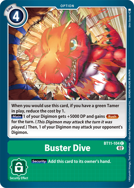 Buster Dive BT11-104 [ Inglese / Giapponese ]