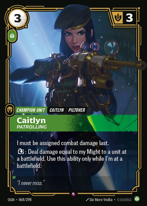 Caitlyn - Patrolling [ Inglese / Cinese Semplificato ]