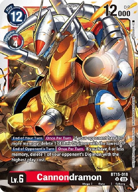 Cannondramon BT15-018 [ Inglese / Giapponese ]