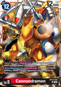 Cannondramon BT15-018 [ Inglese / Giapponese ]