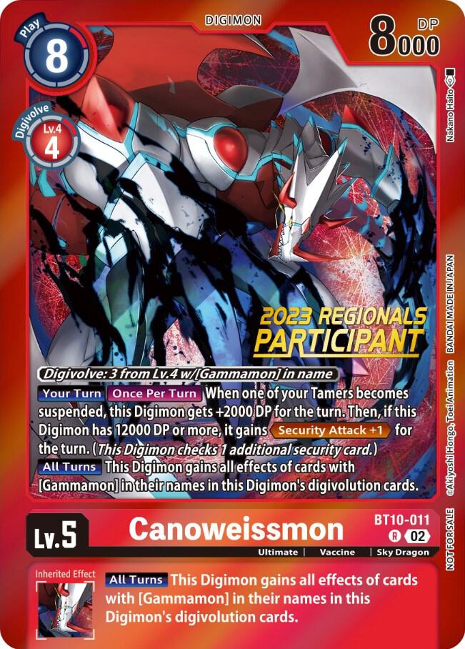 Canoweissmon BT10-011 [ Inglese / Giapponese ]
