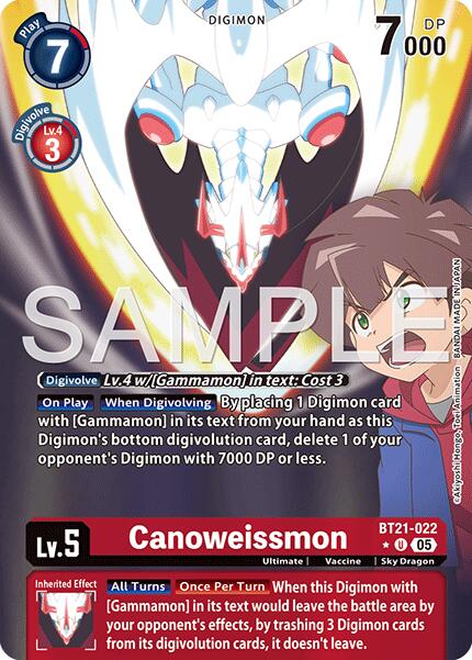 Canoweissmon BT21-022 [ Inglese / Giapponese ]