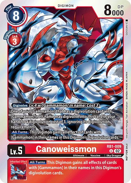 Canoweissmon RB1-009 [ Inglese / Giapponese ]