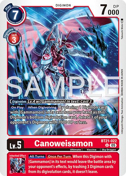 Canoweissmon BT21-022 [ Inglese / Giapponese ]