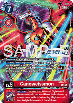 Canoweissmon BT21-022 [ Inglese / Giapponese ]