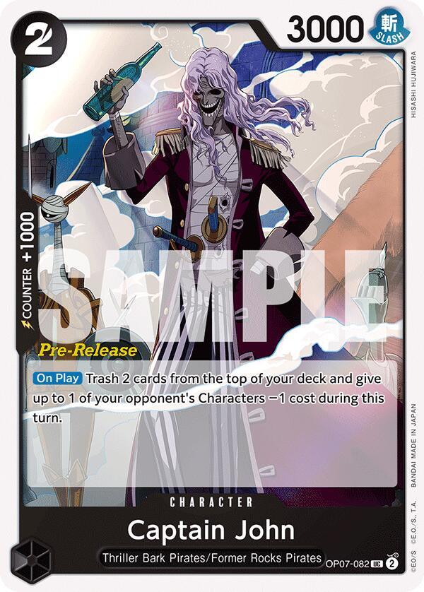 Captain John OP07-082 [ Inglese / Giapponese / Francese / Cinese Semplificato ]