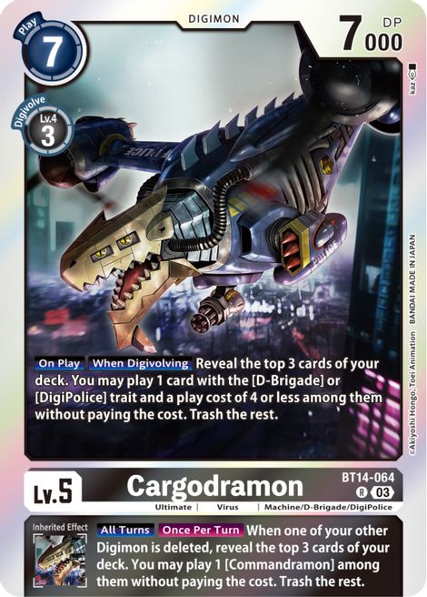Cargodramon BT14-064 [ Inglese / Giapponese ]