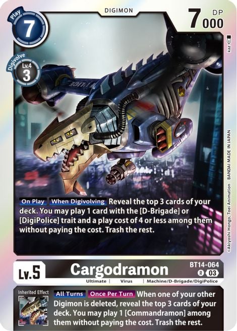 Cargodramon BT14-064 [ Inglese / Giapponese ]