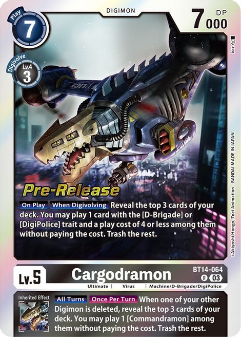 Cargodramon BT14-064 [ Inglese / Giapponese ]