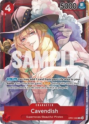 Cavendish OP01-008 [ Inglese / Giapponese / Francese / Cinese Semplificato ]