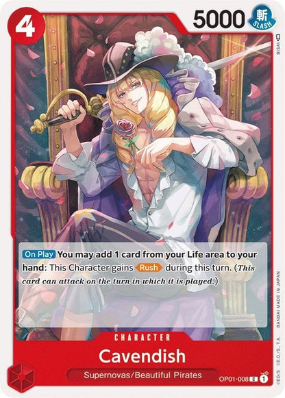 Cavendish OP01-008 [ Inglese / Giapponese / Francese / Cinese Semplificato ]