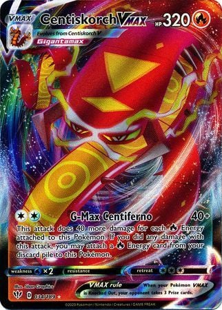 Centiskorch VMAX - Fiamme Oscure 034/189 [ Italiano / Inglese ]