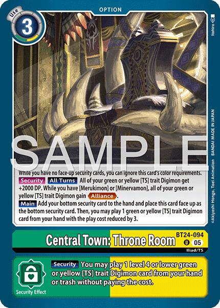 Central Town : Throne Room BT24-094 [ Inglese / Giapponese ]
