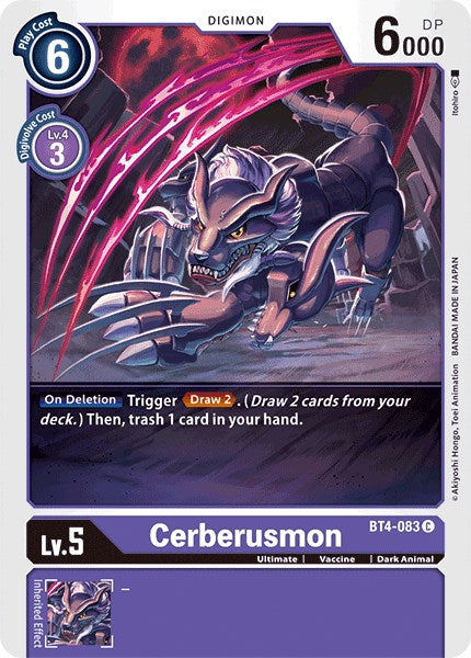 Cerberusmon BT4-083 [ Inglese / Giapponese ]