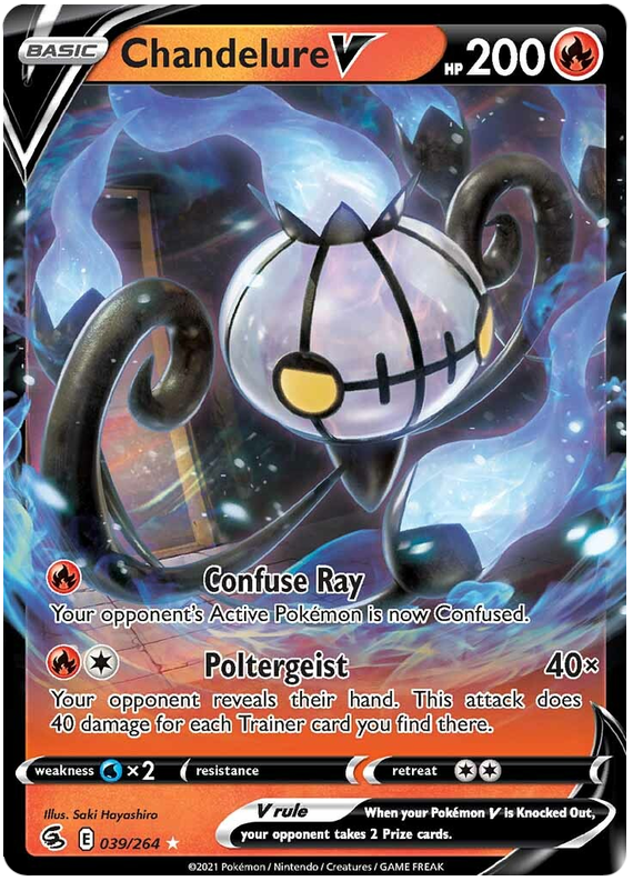 Chandelure V - Colpo Fusione 039/264 [ Italiano / Inglese ]
