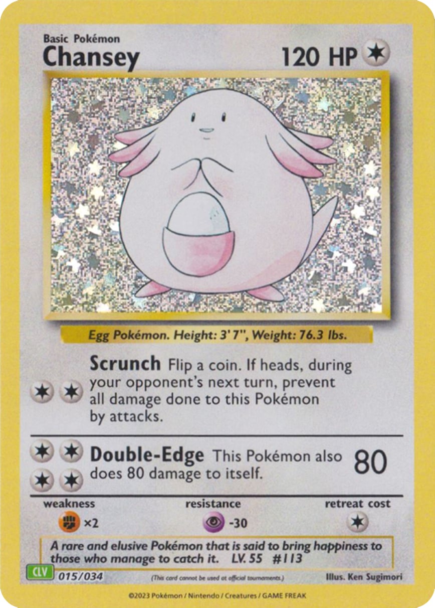 Chansey - Pokémon TCG Classic: Venusaur & Lugia ex Deck 015/034 [ Inglese ]