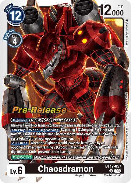 Chaosdramon BT17-057 [ Inglese / Giapponese ]