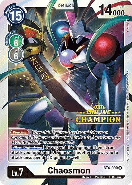 Chaosmon BT4-090 [ Inglese / Giapponese ]