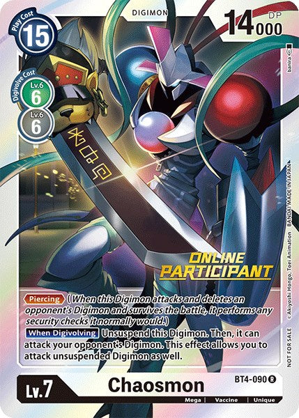 Chaosmon BT4-090 [ Inglese / Giapponese ]