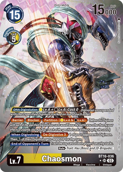 Chaosmon BT16-036 [ Inglese / Giapponese ]