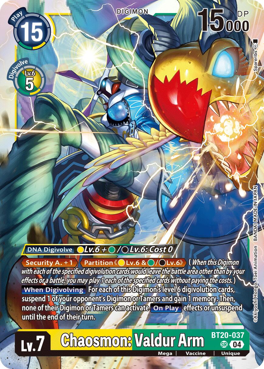 Chaosmon: Valdur Arm BT20-037 [ Inglese / Giapponese ]