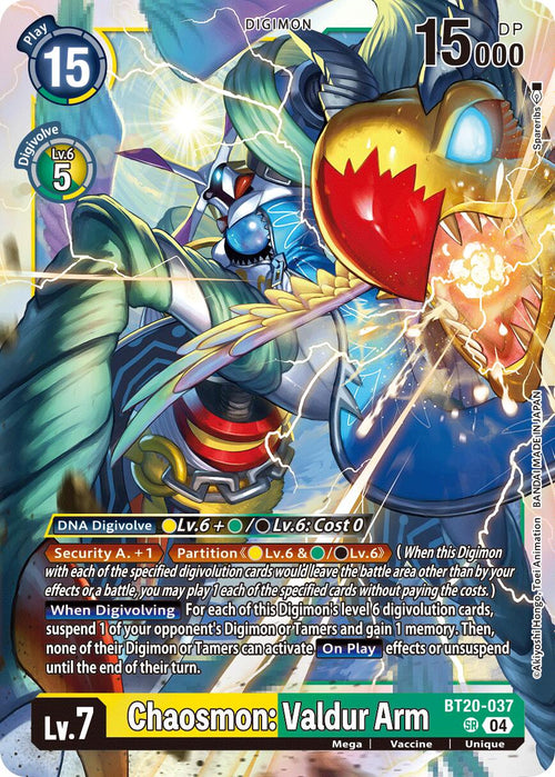 Chaosmon: Valdur Arm BT20-037 [ Inglese / Giapponese ]