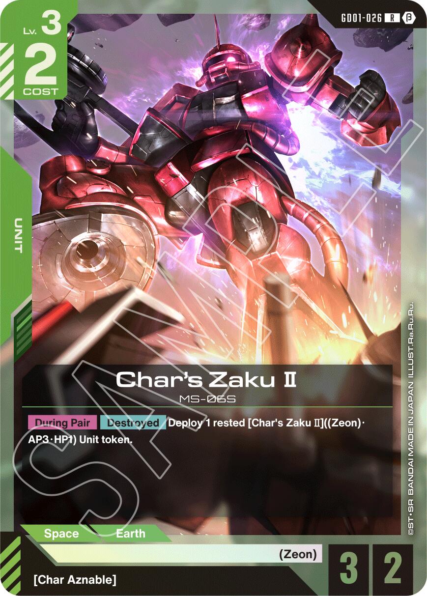 Char's Zaku II GD01-026 [ Inglese / Giapponese ]