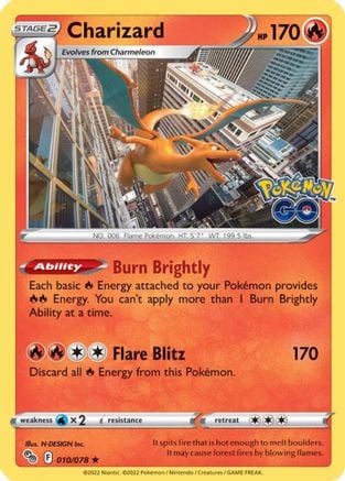 Charizard - Pokémon GO 010/078 [ Italiano / Inglese ]