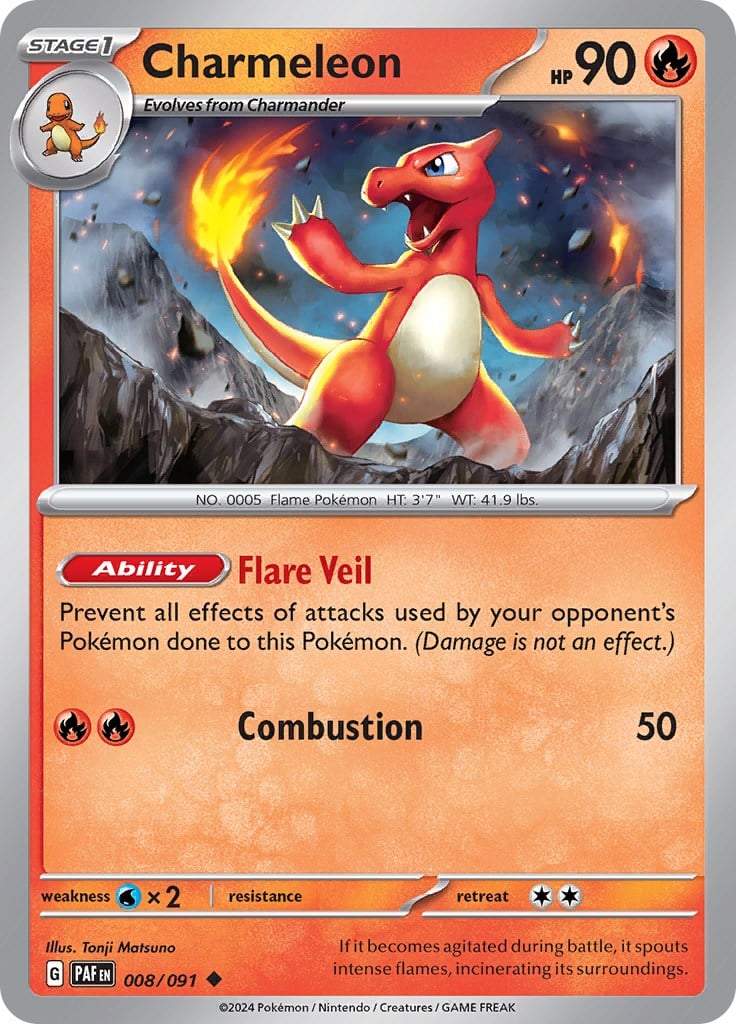 Charmeleon - Destino di Paldea 008/091 [ Italiano ]