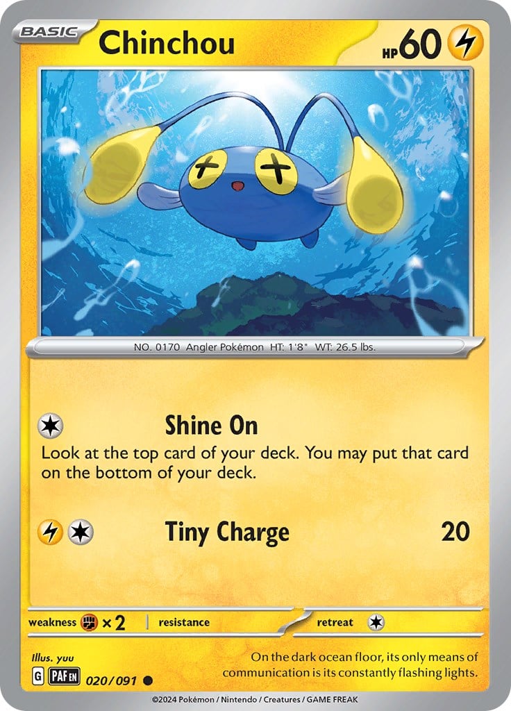 Chinchou - Destino di Paldea 020/091 [ Italiano ]