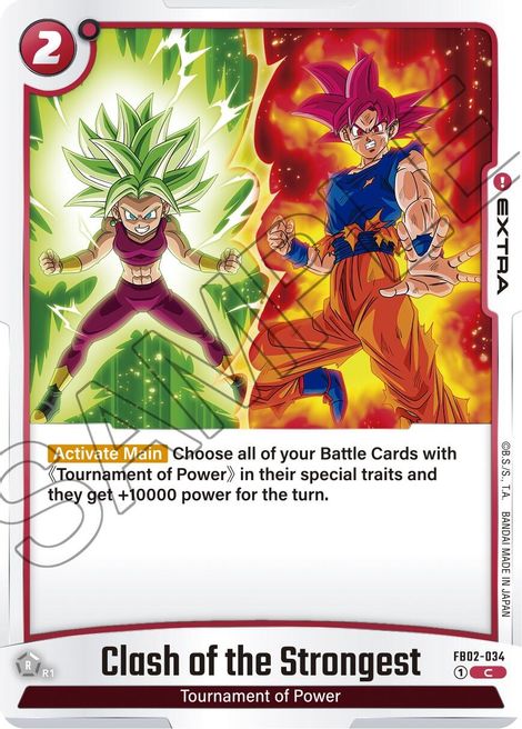 Clash of the Strongest FB02-034 [ Inglese / Giapponese ]