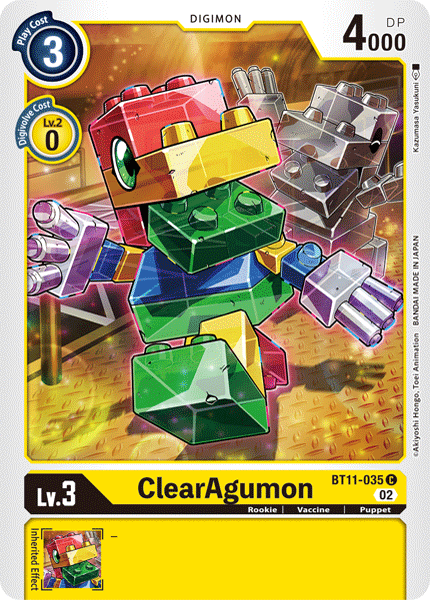 ClearAgumon BT11-035 [ Inglese / Giapponese ]