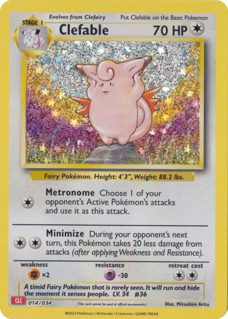 Clefable - Pokémon TCG Classic: Charizard & Ho-Oh ex Deck 014/034 [ Inglese ]