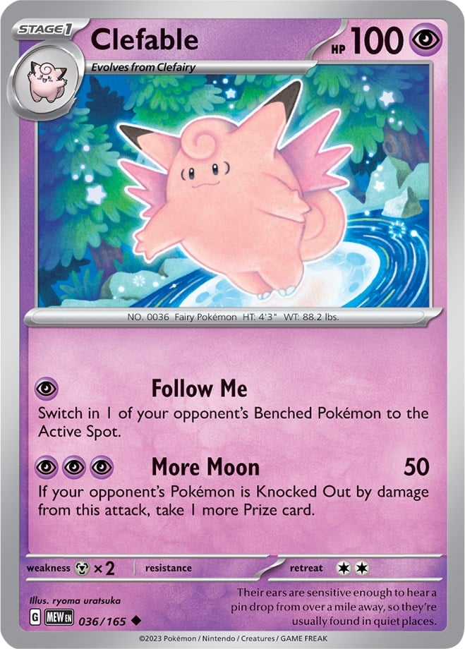 Clefable - 151 036/165 [ Italiano / Inglese ]