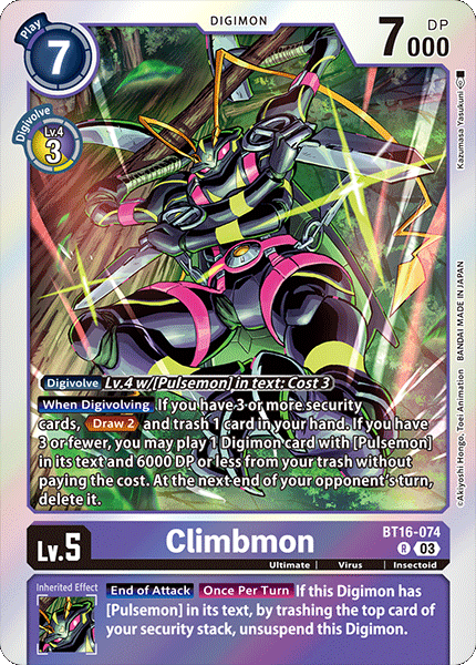 Climbmon BT16-074 [ Inglese / Giapponese ]