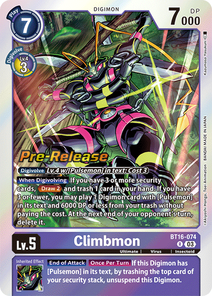 Climbmon BT16-074 [ Inglese / Giapponese ]