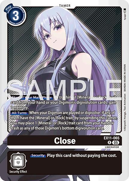 Close EX11-065 [ Inglese / Giapponese ]