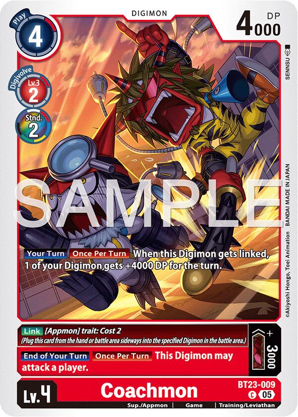 Coachmon BT23-009 [ Inglese / Giapponese ]