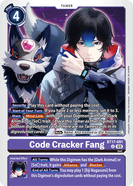 Code Cracker Fang BT17-091 [ Inglese / Giapponese ]