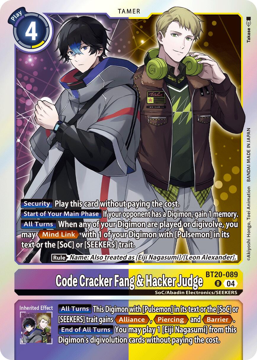Code Cracker Fang & Hacker Judge BT20-089 [ Inglese / Giapponese ]