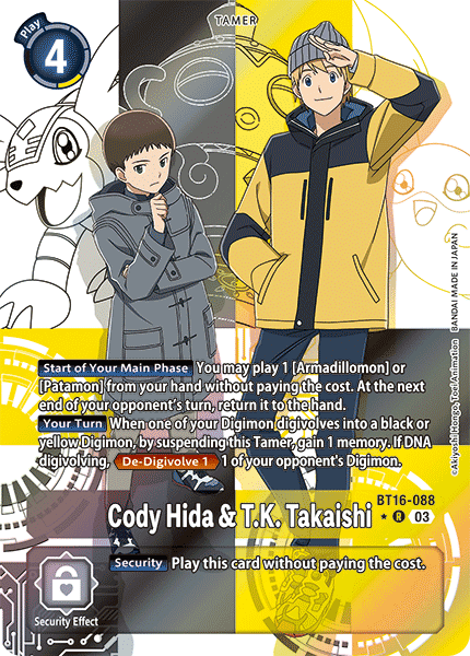 Cody Hida & T K Takaishi BT16-088 [ Inglese / Giapponese ]