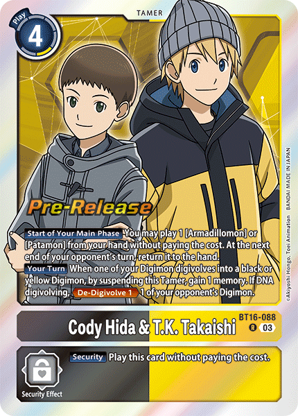 Cody Hida & T K Takaishi BT16-088 [ Inglese / Giapponese ]