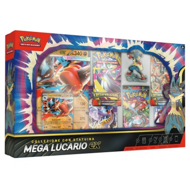 Collezione con Statuina - Mega Lucario ex - Pokemon (ITA)