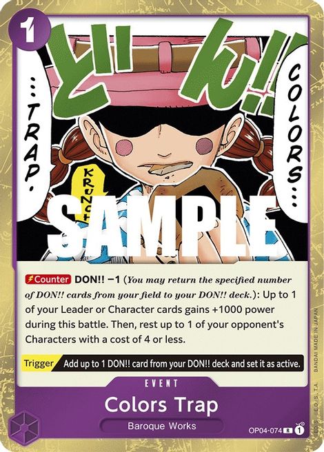 Colors Trap OP04-074 [ Inglese / Giapponese / Francese / Cinese Semplificato ]