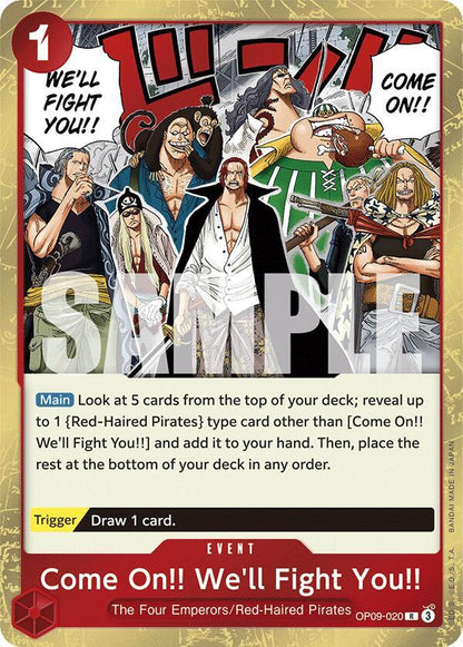Come On!! We'll Fight You!! OP09-020 [ Inglese / Giapponese / Francese / Cinese Semplificato ]