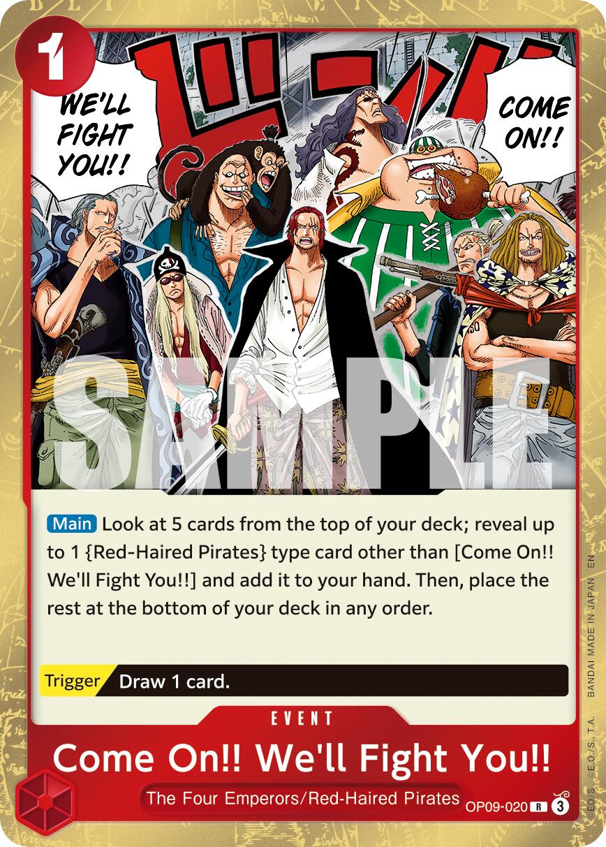 Come On!! We'll Fight You!! OP09-020 [ Inglese / Giapponese / Francese / Cinese Semplificato ]